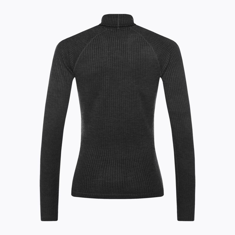 Bluza termoaktywna damska Smartwool Thermal Merino Rib Turtleneck charcoal heather 2