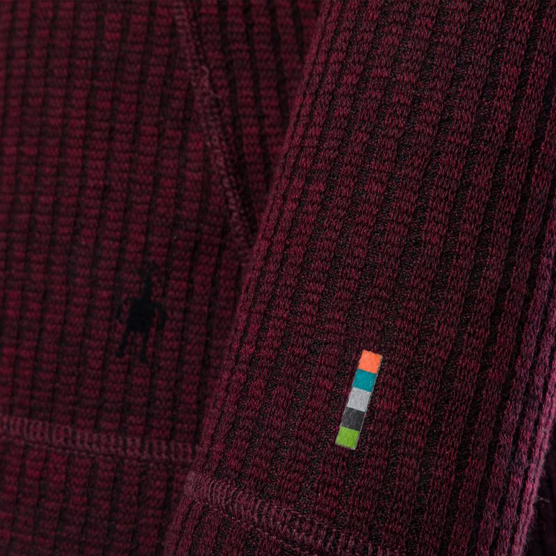 Bluza termoaktywna damska Smartwool Thermal Merino Rib Turtleneck black cherry heather 3