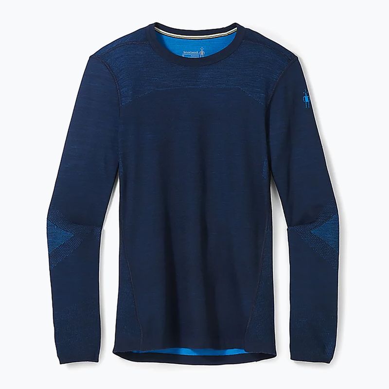 Longsleeve termoaktywny męski Smartwool Intraknit Merino 200 Crew deep navy/laguna blue 4