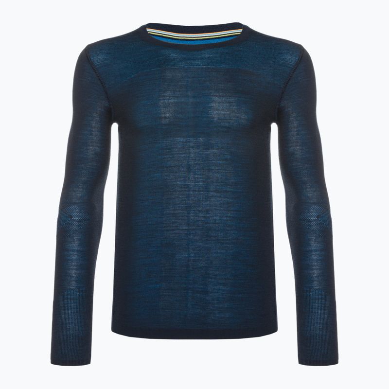 Longsleeve termoaktywny męski Smartwool Intraknit Merino 200 Crew deep navy/laguna blue