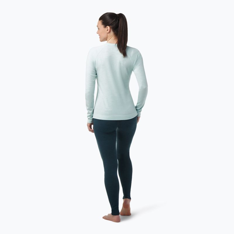 Longsleeve termoaktywny damski Smartwool Merino 250 Baselayer Crew Boxed bleached aqua heather 3