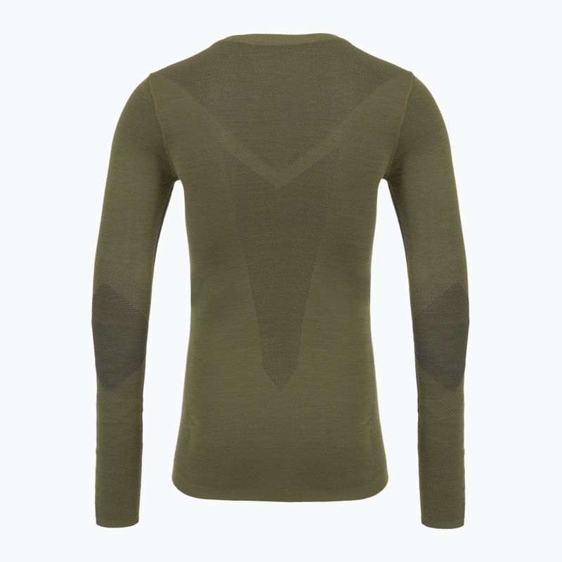 Bluza termoaktywna męska Smartwool Intraknit Merino 200 Crew winter moss 2