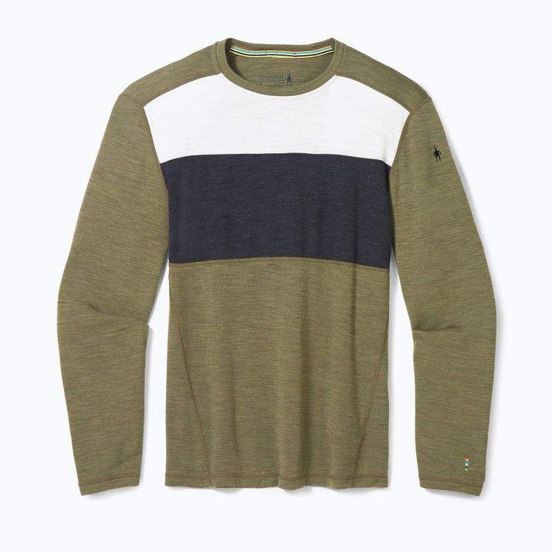 Bluza termoaktywna męska Smartwool Classic Thermal Merino Base Layer Colorblock Crew Boxed 4