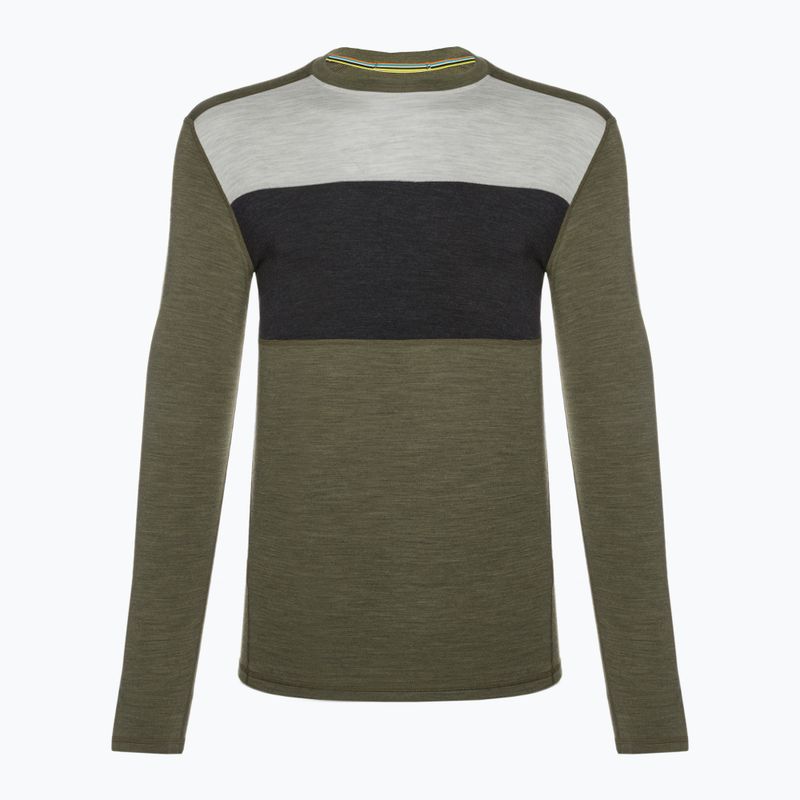 Bluza termoaktywna męska Smartwool Classic Thermal Merino Base Layer Colorblock Crew Boxed
