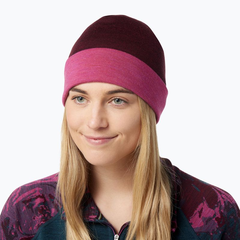 Czapka zimowa Smartwool Merino Reversible Cuffed festive fuchsia heather 5