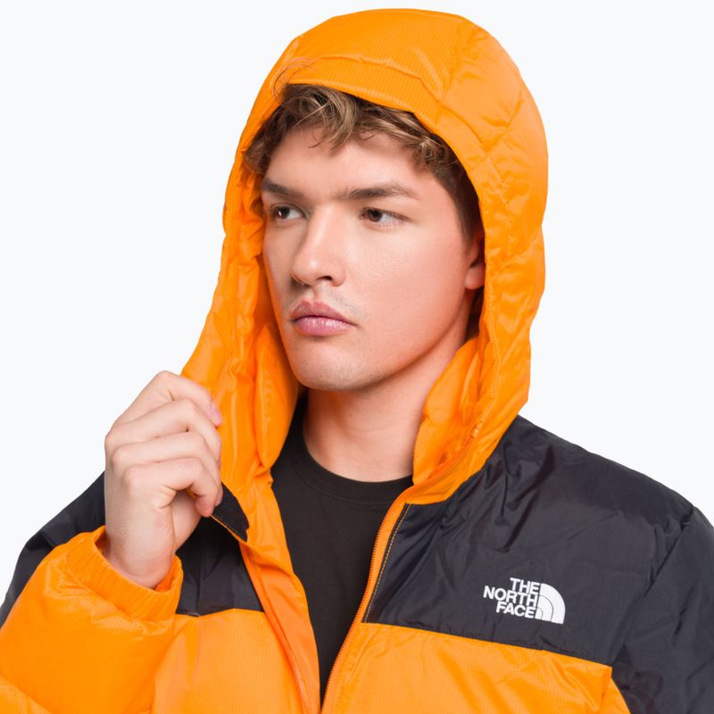 Kurtka puchowa męska The North Face Diablo Down Hoodie cone orange/black 5