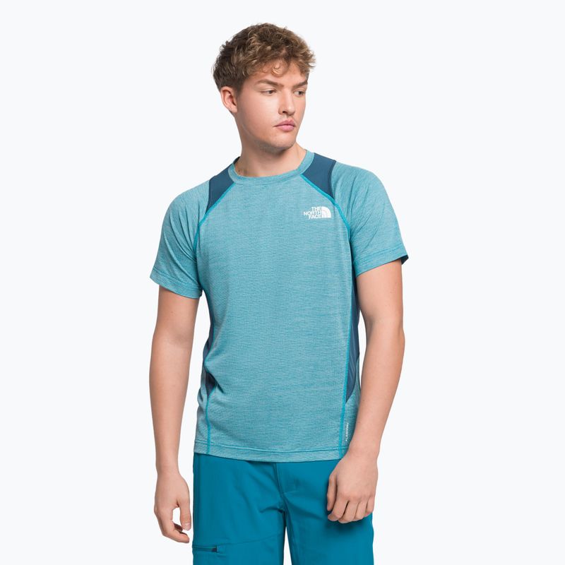 Koszulka trekkingowa męska The North Face AO Glacier acoustic blue/white heather/shady blue