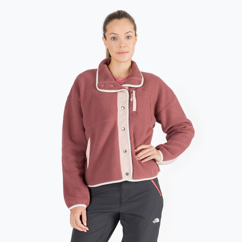 Bluza trekkingowa damska The North Face Cragmont Fleece wild ginger/evening sand pink