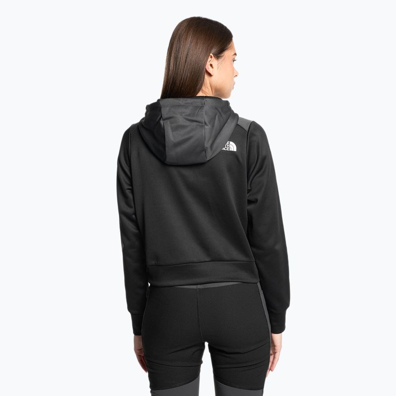 Bluza damska The North Face Reaxion Fleece P/O Hoodie black/ asphalt grey 2