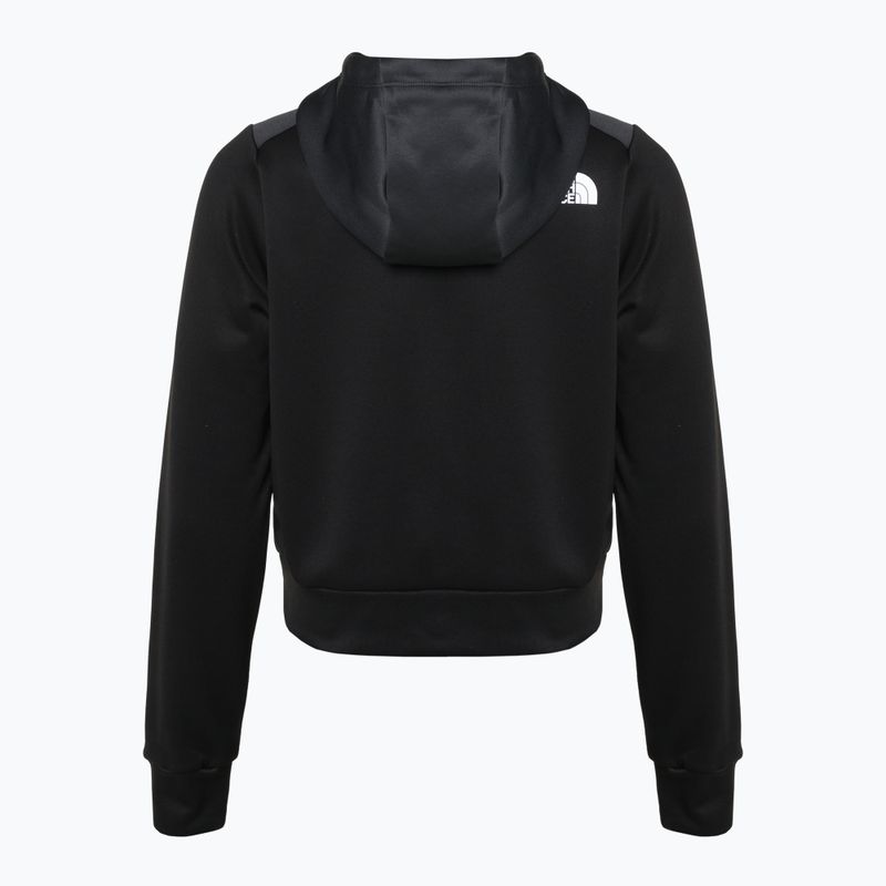 Bluza damska The North Face Reaxion Fleece P/O Hoodie black/ asphalt grey 5