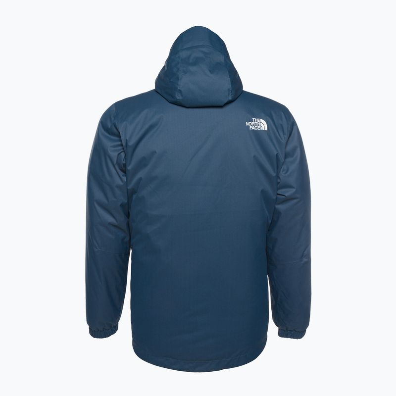 Kurtka przeciwdeszczowa męska The North Face Quest Insulated shady blue/black heather 2