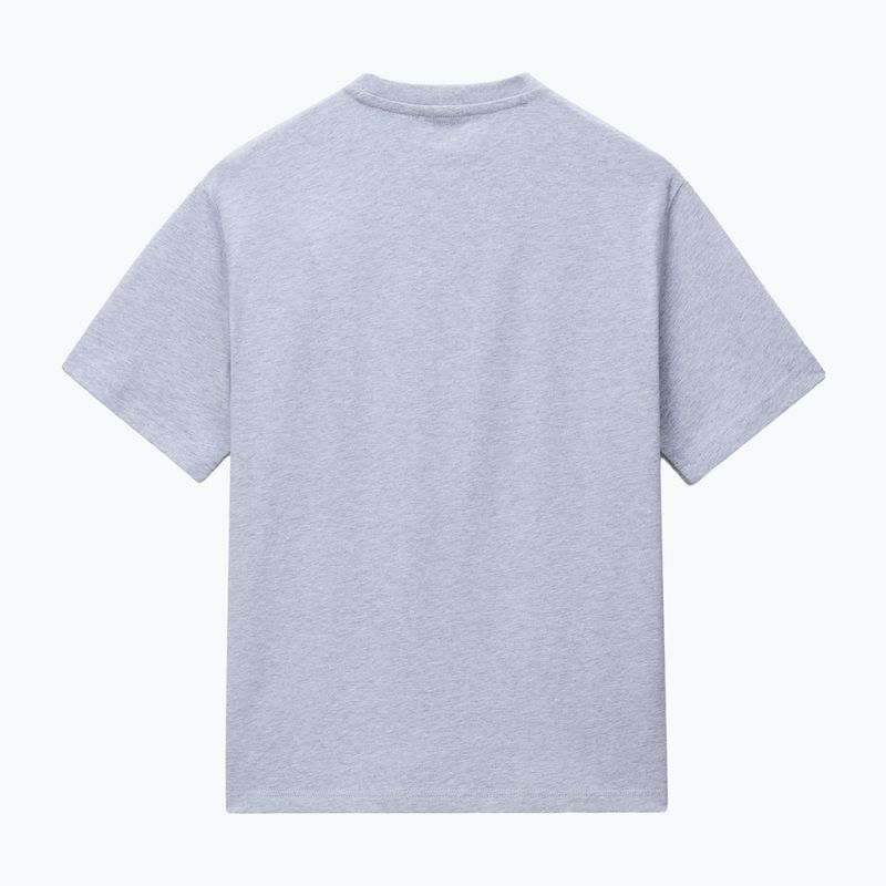 Koszulka męska Napapijri S-Box Logo light grey melange 5