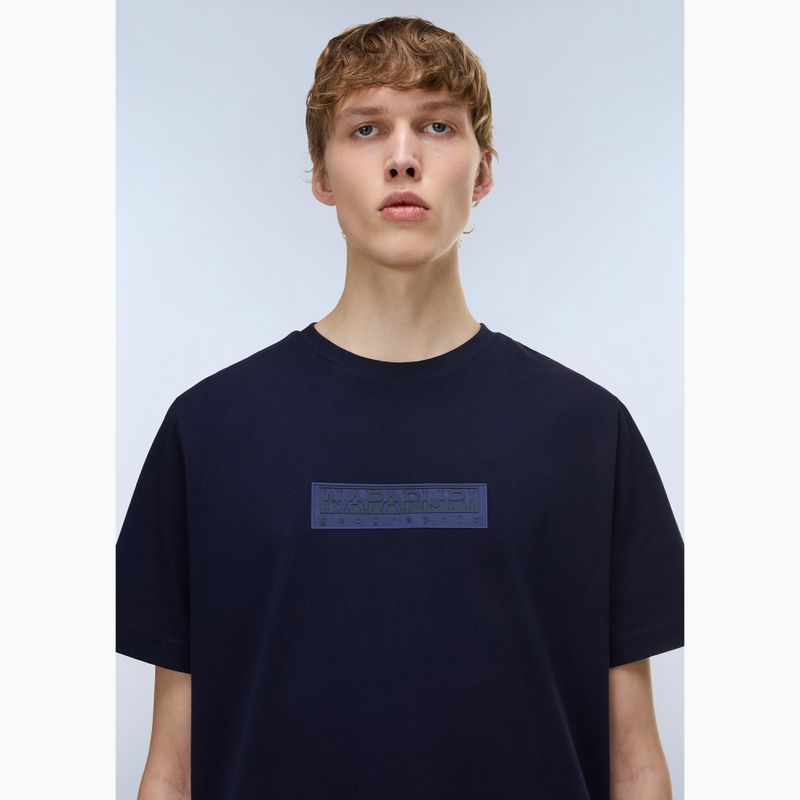 Koszulka męska Napapijri S-Box Logo blu marine 3