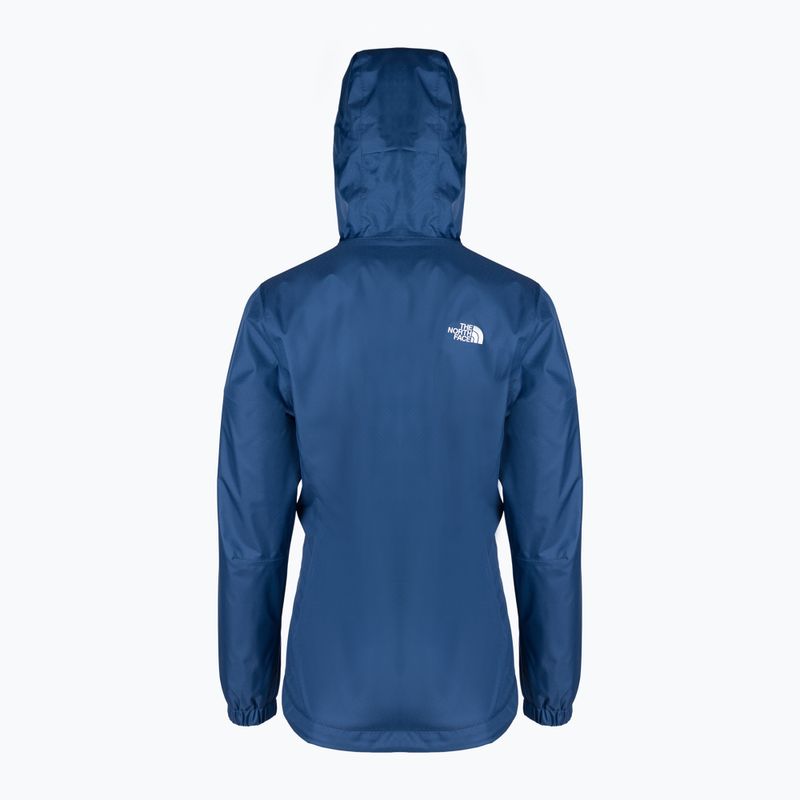 Kurtka przeciwdeszczowa damska The North Face Quest shady blue/white 2