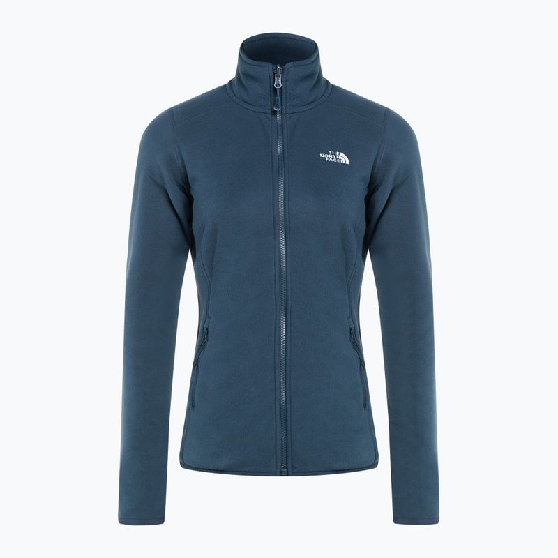 Bluza trekkingowa damska The North Face 100 Glacier FZ summit navy