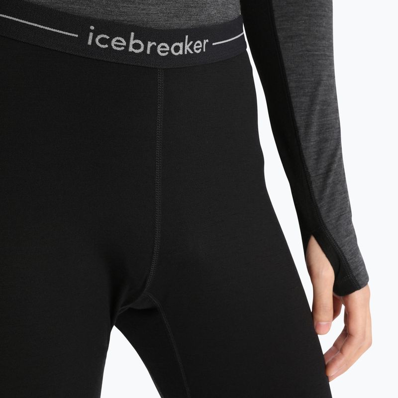 Spodnie termoaktywne męskie icebreaker ZoneKnit 200 black/jet heather/cb 4