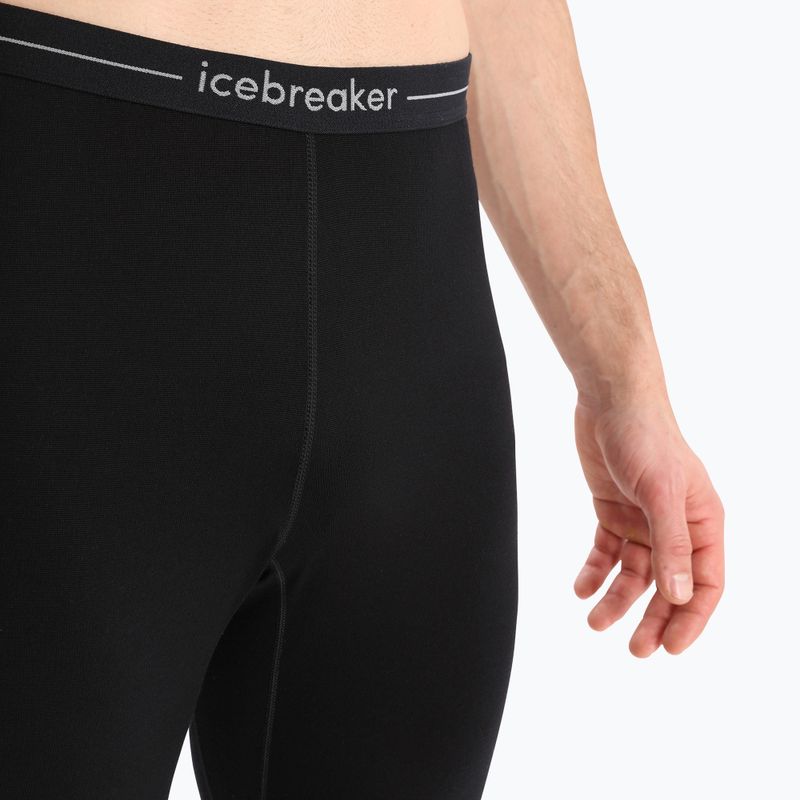 Spodnie termoaktywne męskie icebreaker ZoneKnit 260 black/jet heather/cb 3