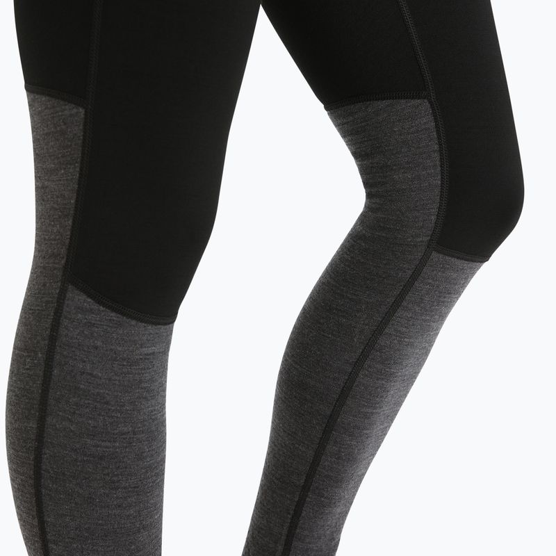 Spodnie termoaktywne damskie icebreaker ZoneKnit 200 black/jet heather/cb 5