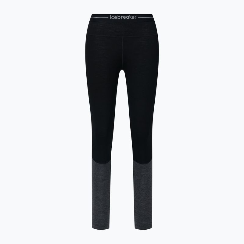 Spodnie termoaktywne damskie icebreaker ZoneKnit 200 black/jet heather/cb 7