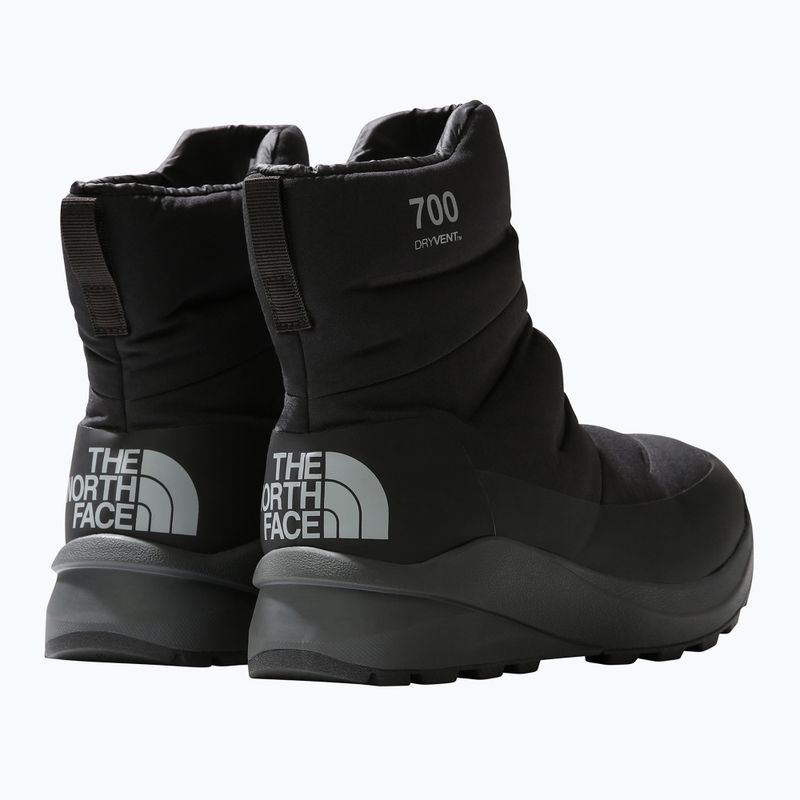 Śniegowce damskie The North Face Nuptse II Bootie WP black/asphalt grey 12