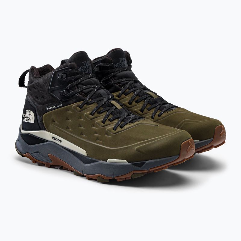 Buty turystyczne męskie The North Face Vectiv Exploris Mid Futurelight Leather military olive/black 5