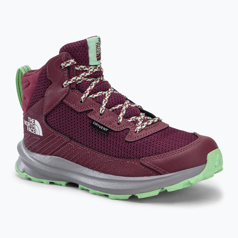 Buty turystyczne dziecięce The North Face Fastpack Hiker Mid WP red violet/wild ginger