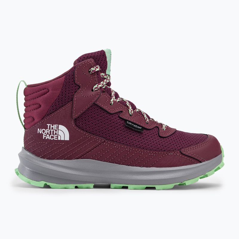 Buty turystyczne dziecięce The North Face Fastpack Hiker Mid WP red violet/wild ginger 2