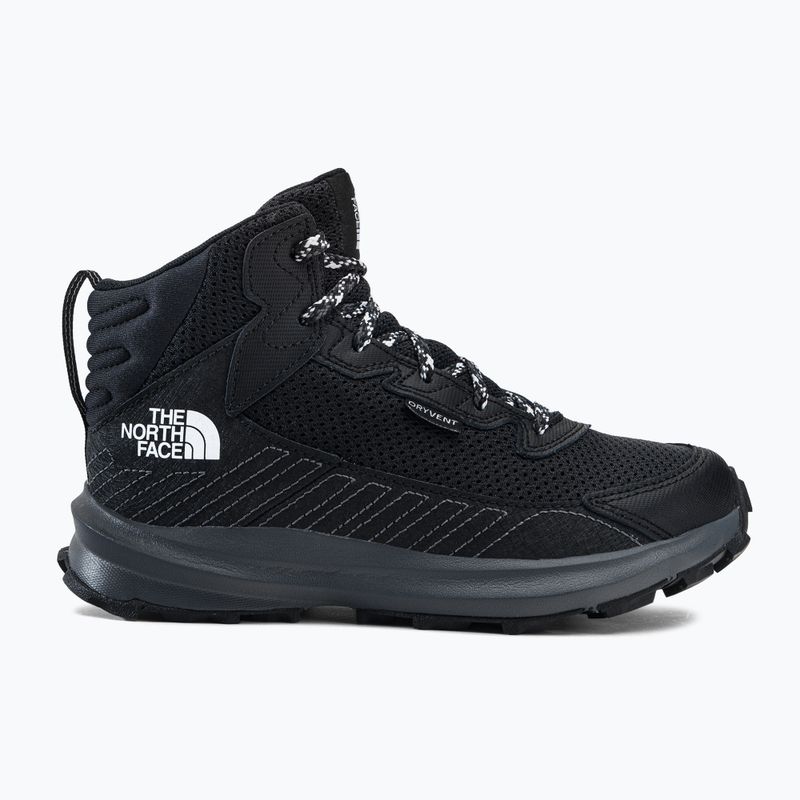 Buty turystyczne dziecięce The North Face Fastpack Hiker Mid WP black/black 2