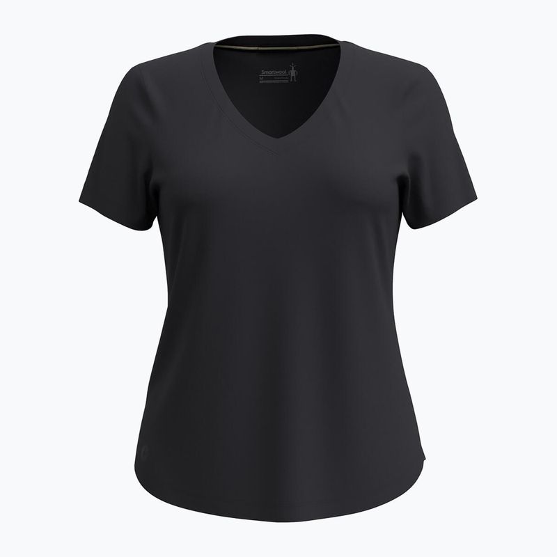 Koszulka trekkingowa damska Smartwool Active Ultralite V-Neck black