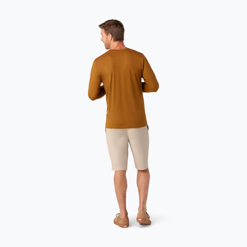 Longsleeve termoaktywny męski Smartwool Classic All-Season Merino Baselayer Boxed fox brown 2