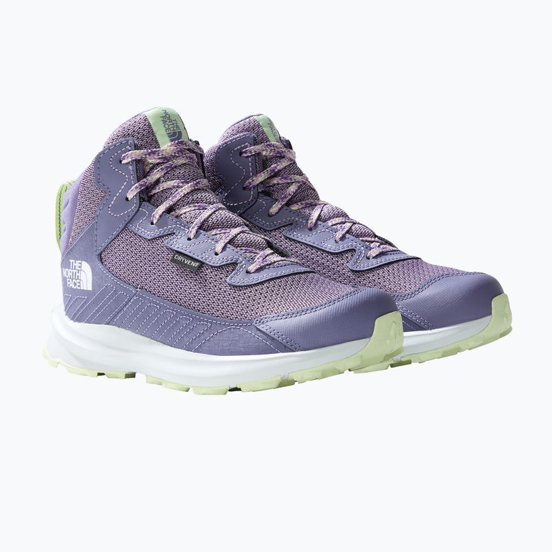 Buty turystyczne dziecięce The North Face Fastpack Hiker Mid WP lunar slate/lupine 11