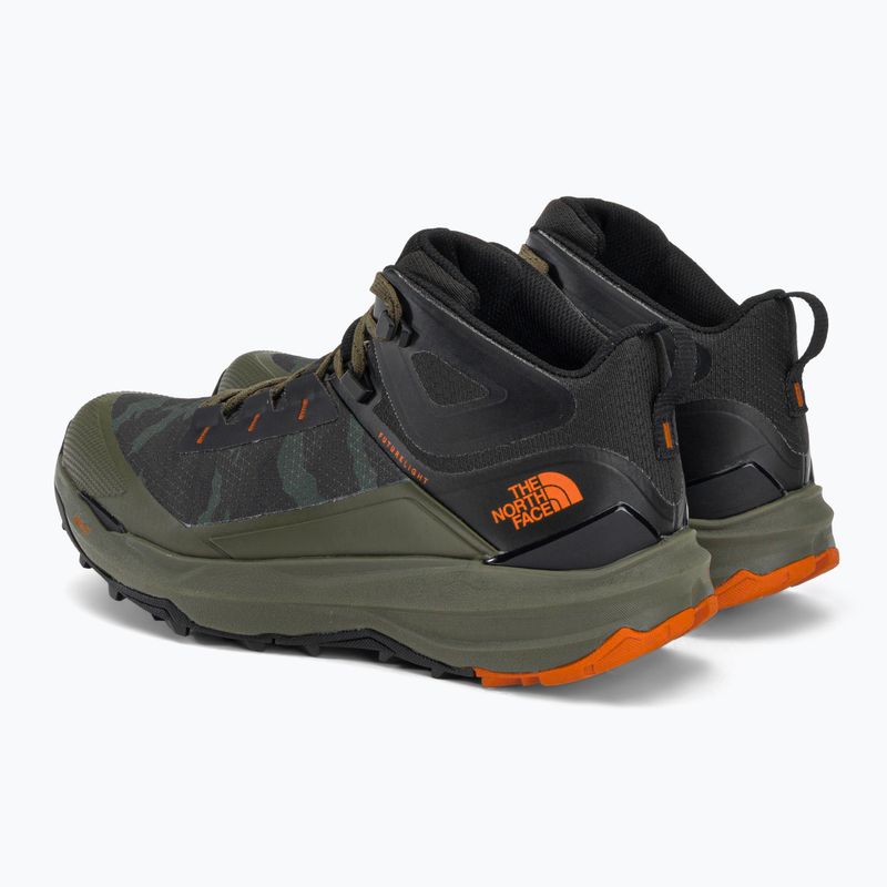 Buty turystyczne męskie The North Face Vectiv Exploris 2 Mid Futurelight new taupe green camo print 3