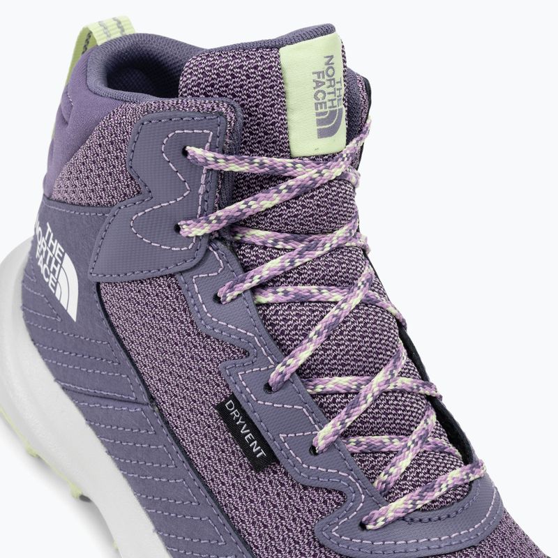 Buty turystyczne dziecięce The North Face Fastpack Hiker Mid WP lunar slate/lupine 8