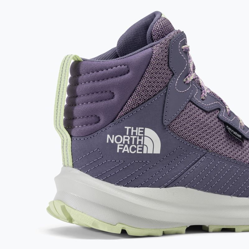 Buty turystyczne dziecięce The North Face Fastpack Hiker Mid WP lunar slate/lupine 9