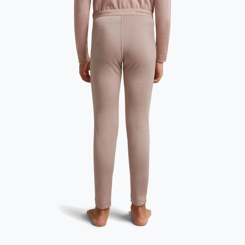Spodnie termoaktywne dziecięce icebreaker Kids 200 Oasis Leggings pink quartz 5
