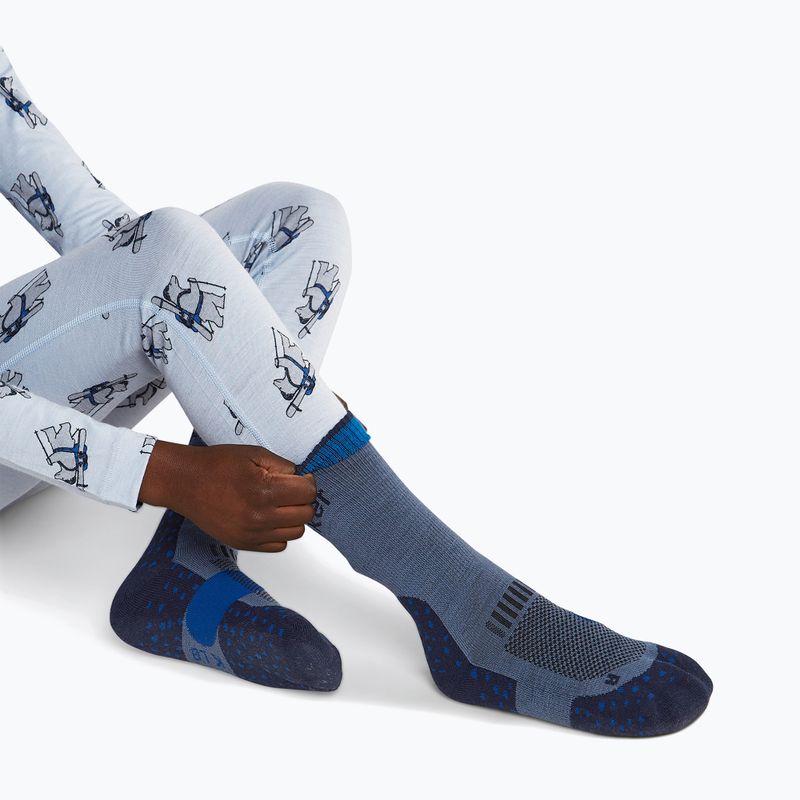 Skarpety dziecięce Icebreaker Merino Hike+ Light Crew dawn/midnight navy/lazuri 4