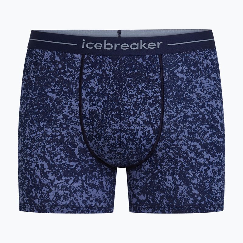 Bokserki termoaktywne męskie Icebreaker Merino 150 Anatomica Moss Bloom midnight navy/aop