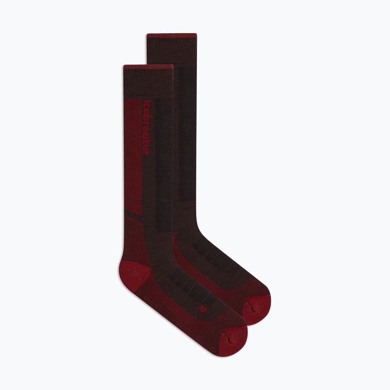 Skarpety narciarskie męskie icebreaker Merino Ski+ Medium OTC bittersweet/port/black