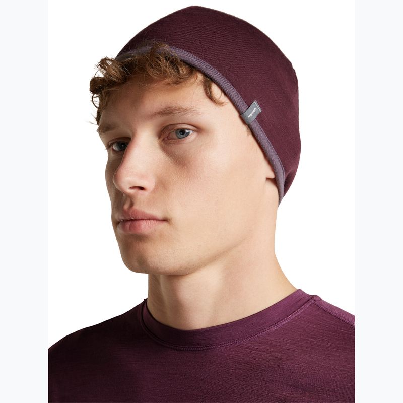 Czapka icebreaker Merino 200 Oasis Reversible Beanie berry/grey plum 7