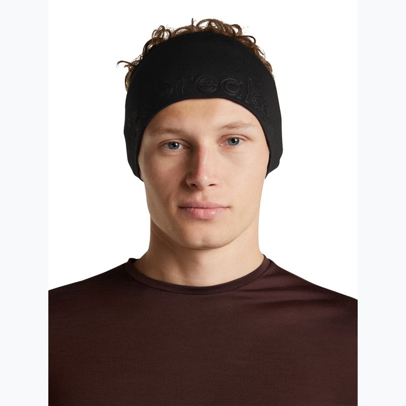Opaska na głowę icebreaker Merino 260 Tech black 4