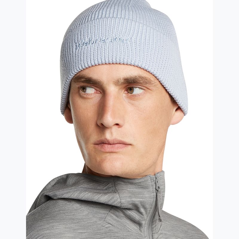 Czapka zimowa icebreaker Merino All Day Toque Beanie zinc blue 4