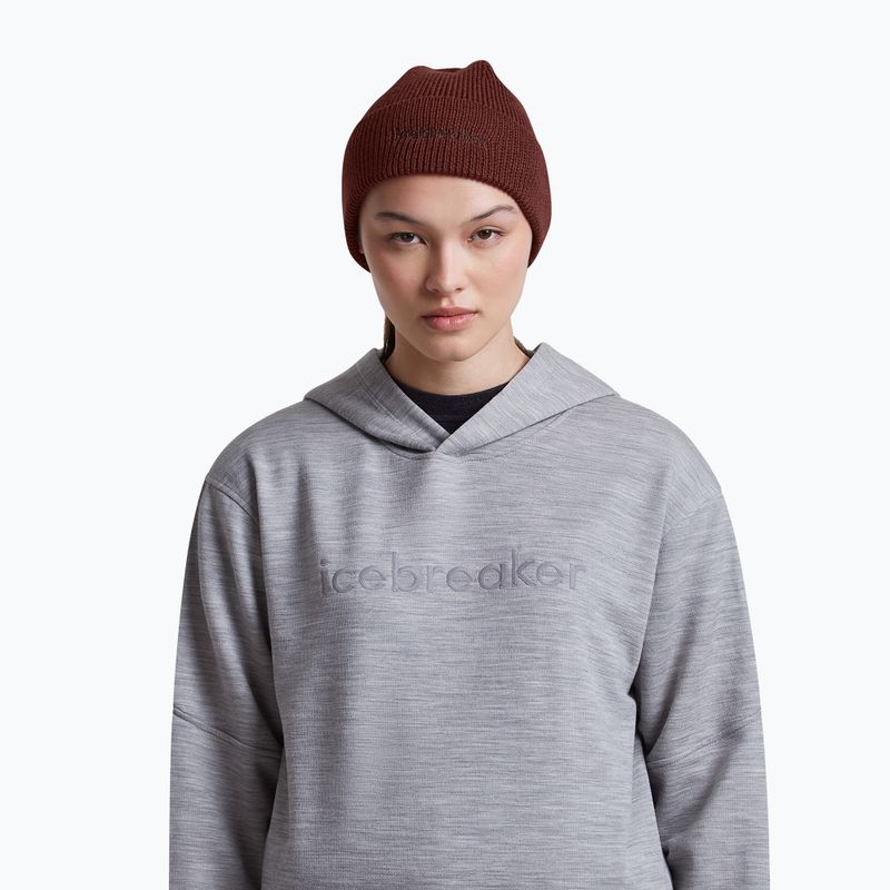 Czapka zimowa icebreaker Merino All Day Toque Beanie port/bittersweet 5
