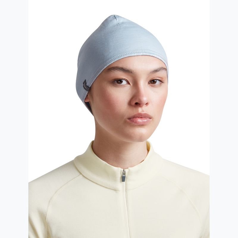Czapka icebreaker Merino 260 Oasis Vertex Reversible Beanie Chillwave snow/zinc blue 10