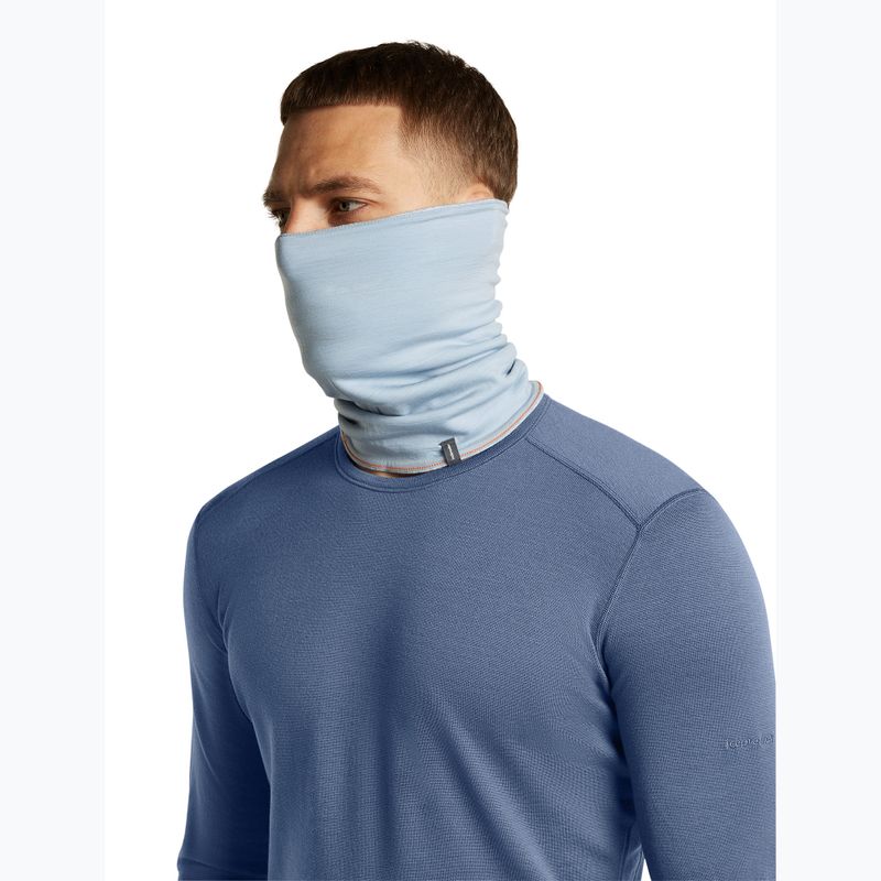 Komin icebreaker Merino 260 Oasis Vertex Reversible Chute Chillwave snow/zinc blue 4