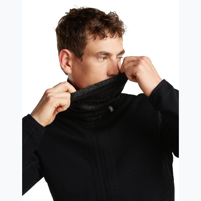 Komin icebreaker Merino 260 Oasis Vertex Reversible Chute Chillwave black/obsidian 3