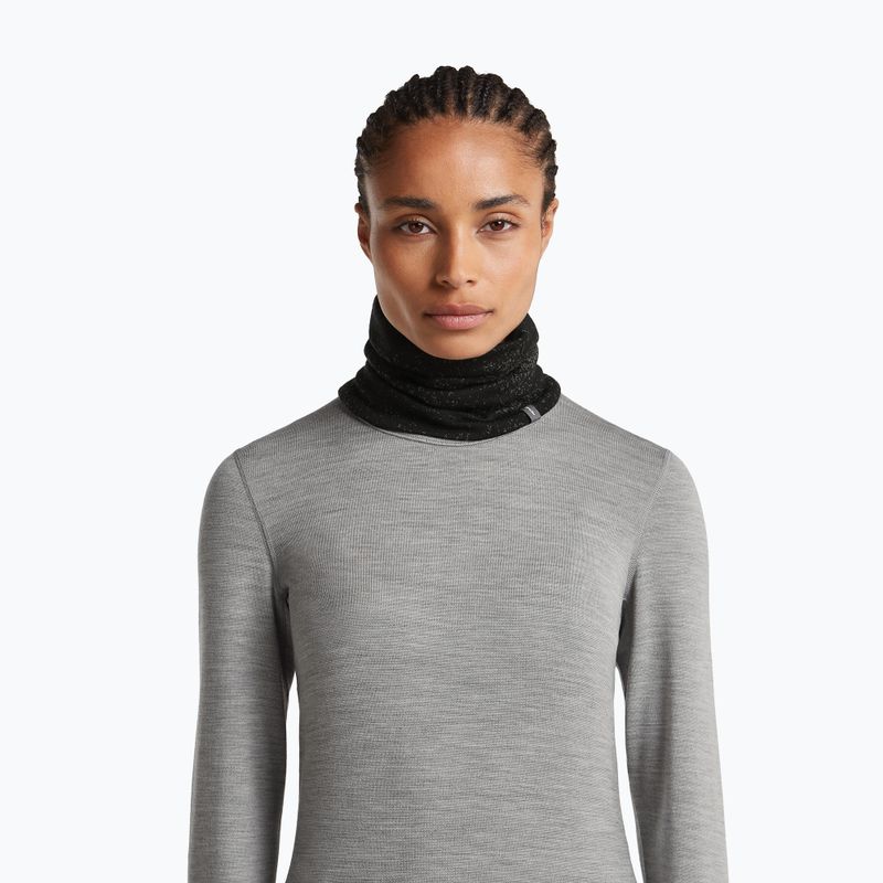 Komin icebreaker Merino 260 Oasis Vertex Reversible Chute Chillwave black/obsidian 5