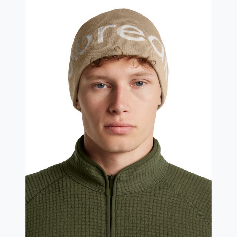 Czapka zimowa icebreaker Merino Icebreaker Beanie cumin/ecru heather 3