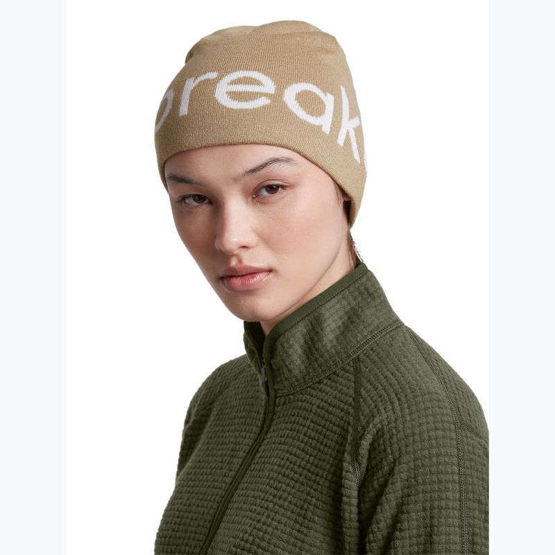 Czapka zimowa icebreaker Merino Icebreaker Beanie cumin/ecru heather 7