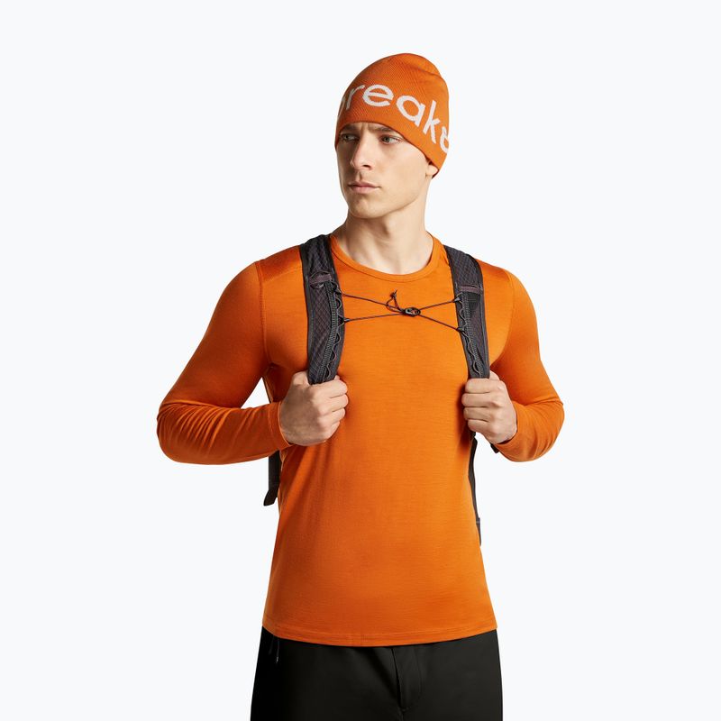 Czapka zimowa icebreaker Merino Icebreaker Beanie spice/ecru heather 2