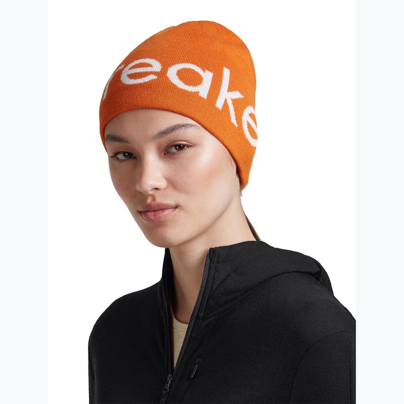 Czapka zimowa icebreaker Merino Icebreaker Beanie spice/ecru heather 7